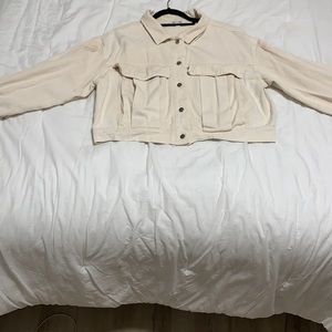 Women’s denim jacket with bell sleeves size Large